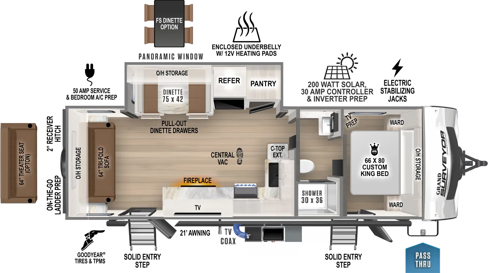 Grand Surveyor 253RLS Floorplan